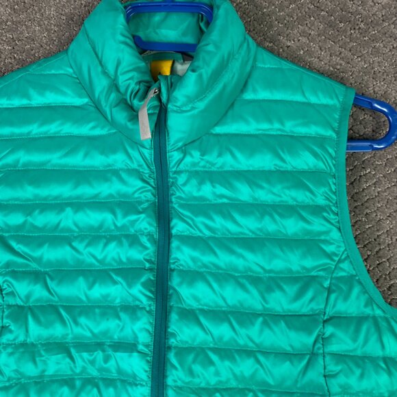 Eddie Bauer EB700 Travex Down Vest Women's XS Packable Aqua Teal Green Full Zip - Picture 3 of 15